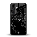 airplane flying wanderlust back phone cover | glass case for samsung galaxy s25 plus