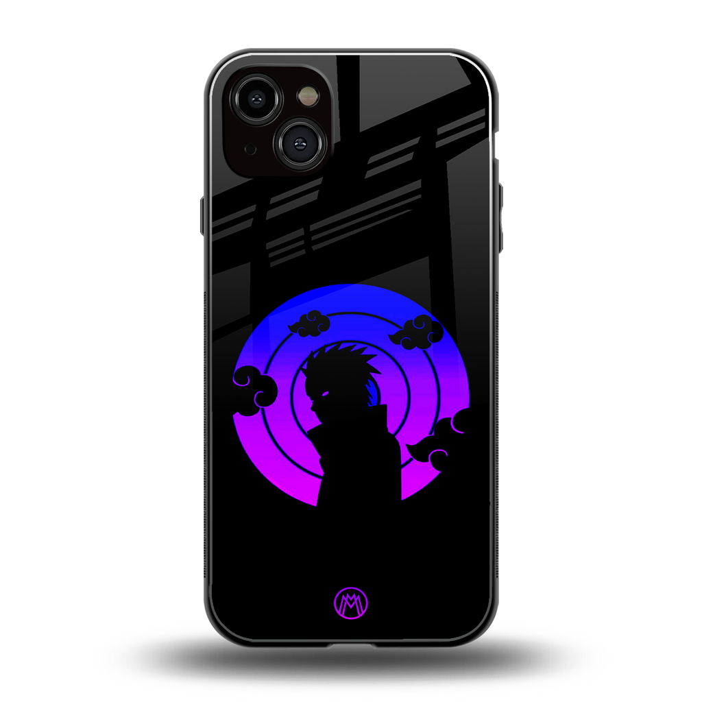 akatsuki minimalistic back phone cover | glass case for iphone 15 plus