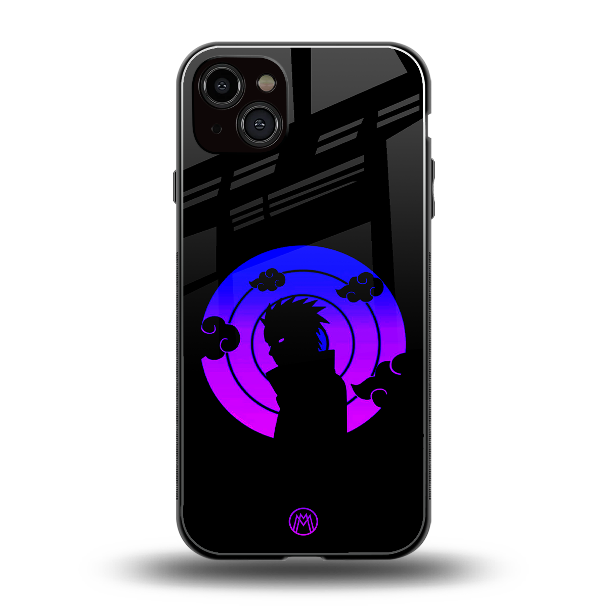 akatsuki minimalistic back phone cover | glass case for iphone 15 plus