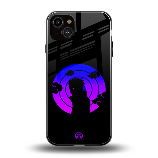 akatsuki minimalistic back phone cover | glass case for iphone 15 plus