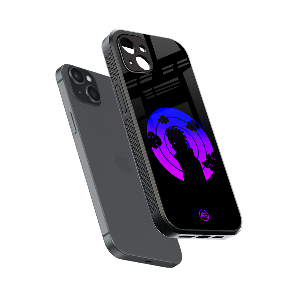 akatsuki minimalistic back phone cover | glass case for iphone 15 plus