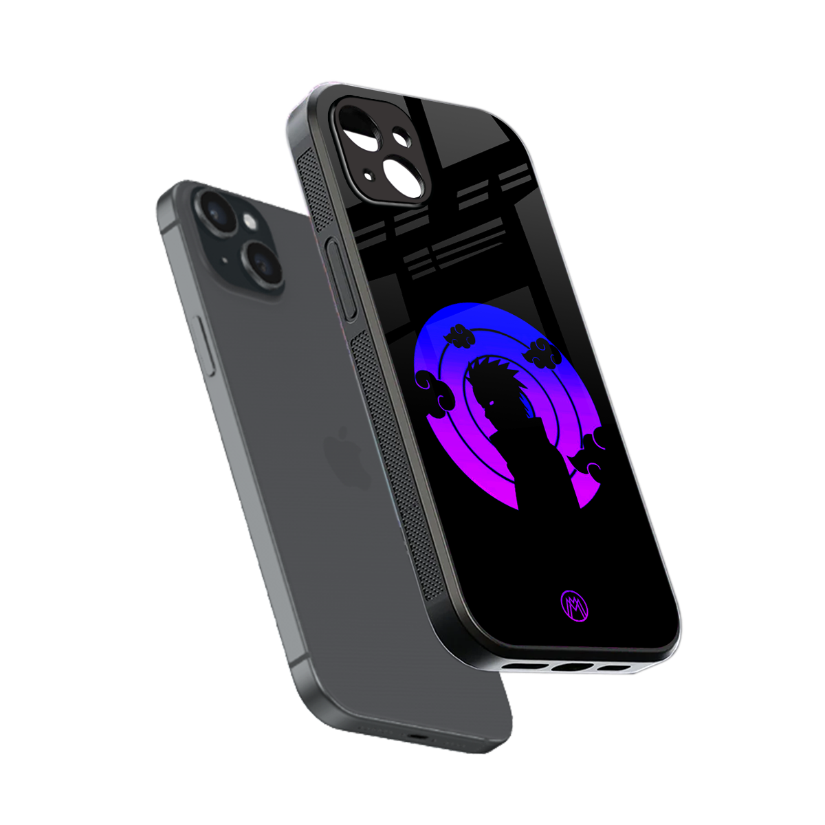 akatsuki minimalistic back phone cover | glass case for iphone 15 plus