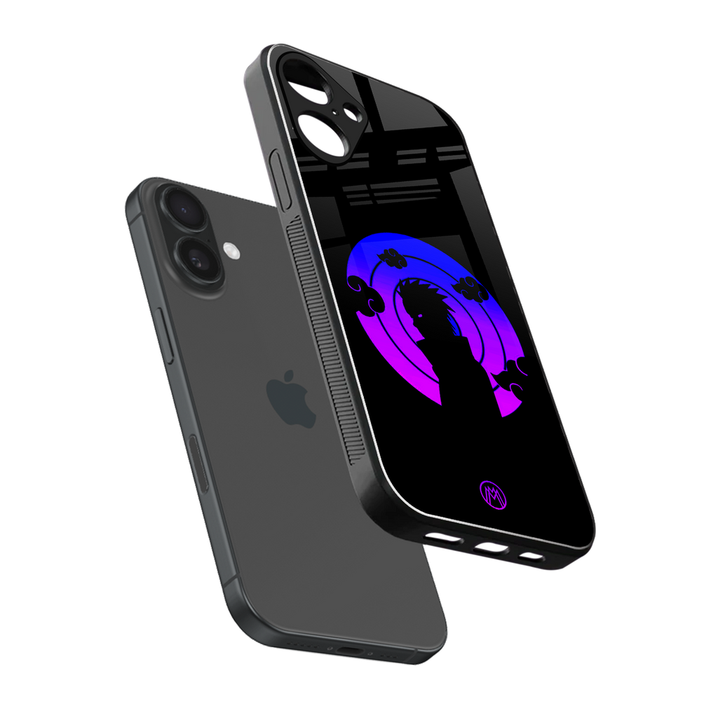 akatsuki minimalistic back phone cover | glass case for iphone 16 plus