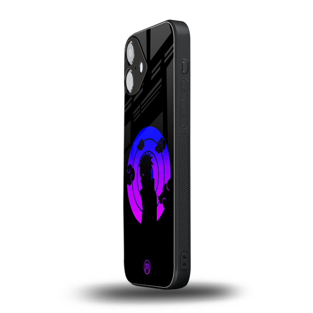 akatsuki minimalistic back phone cover | glass case for iphone 16 plus