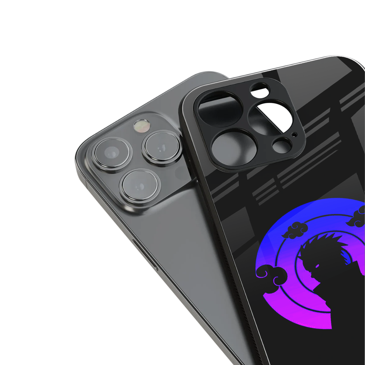 akatsuki minimalistic back phone cover | glass case for iphone 15 pro