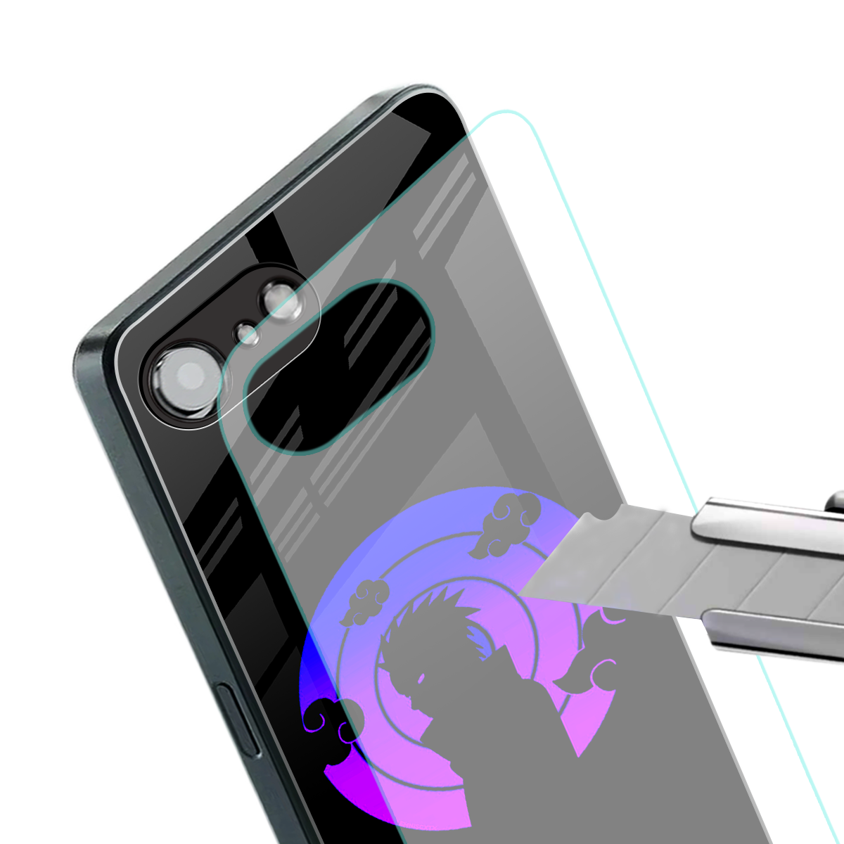 akatsuki minimalistic back phone cover | glass case for iphone 16e