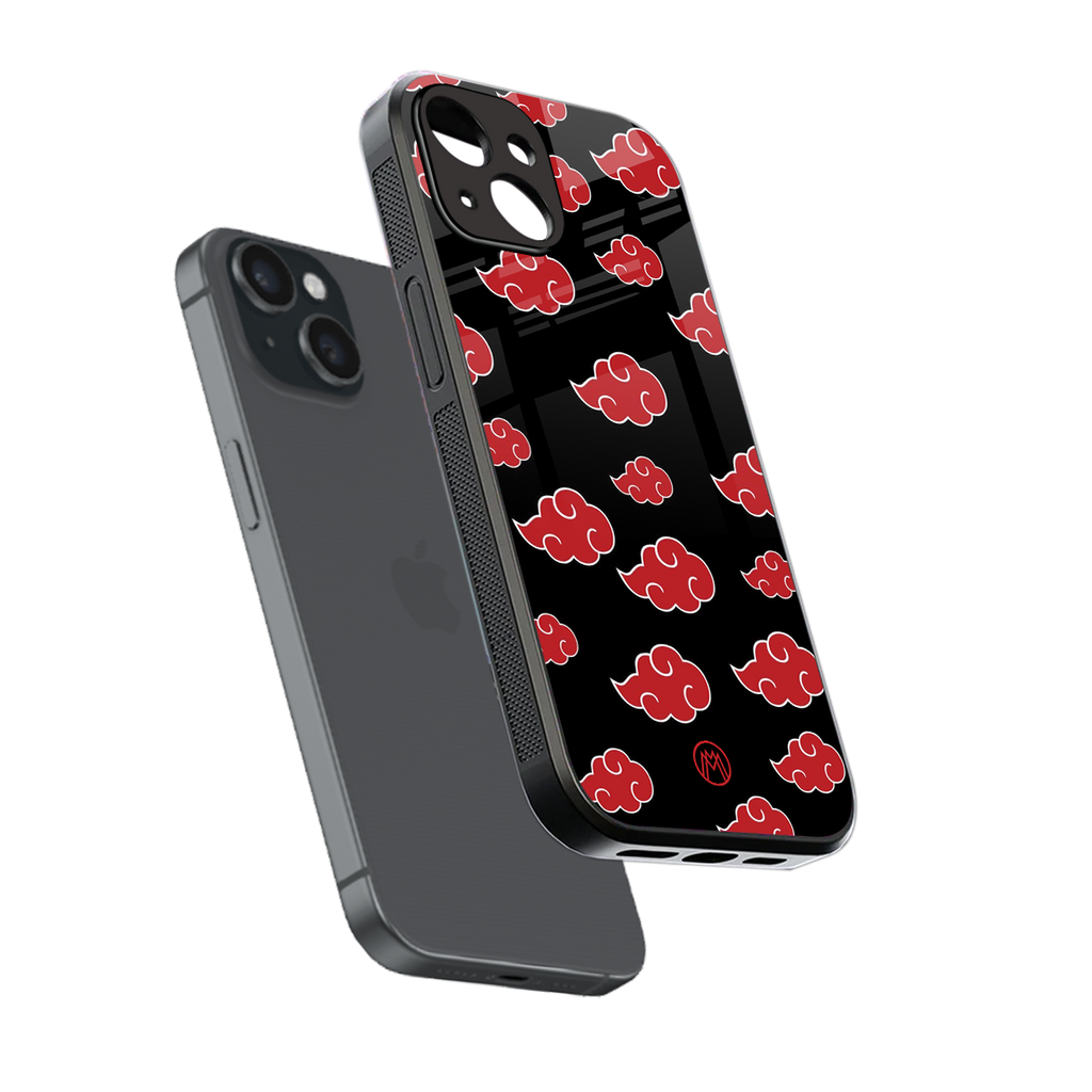 akatsuki naruto anime back phone cover | glass case for iphone 13 mini