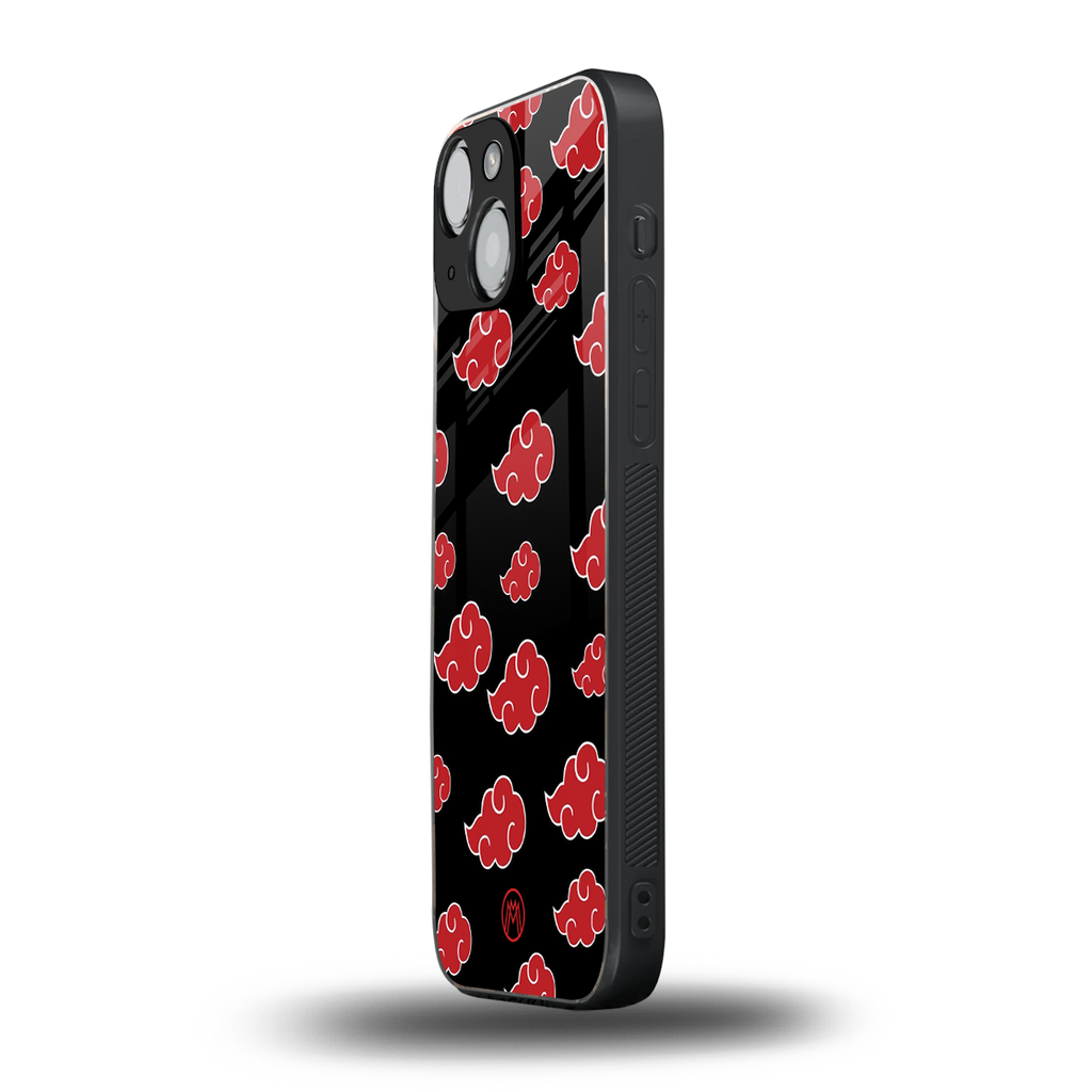 akatsuki naruto anime back phone cover | glass case for iphone 13 mini