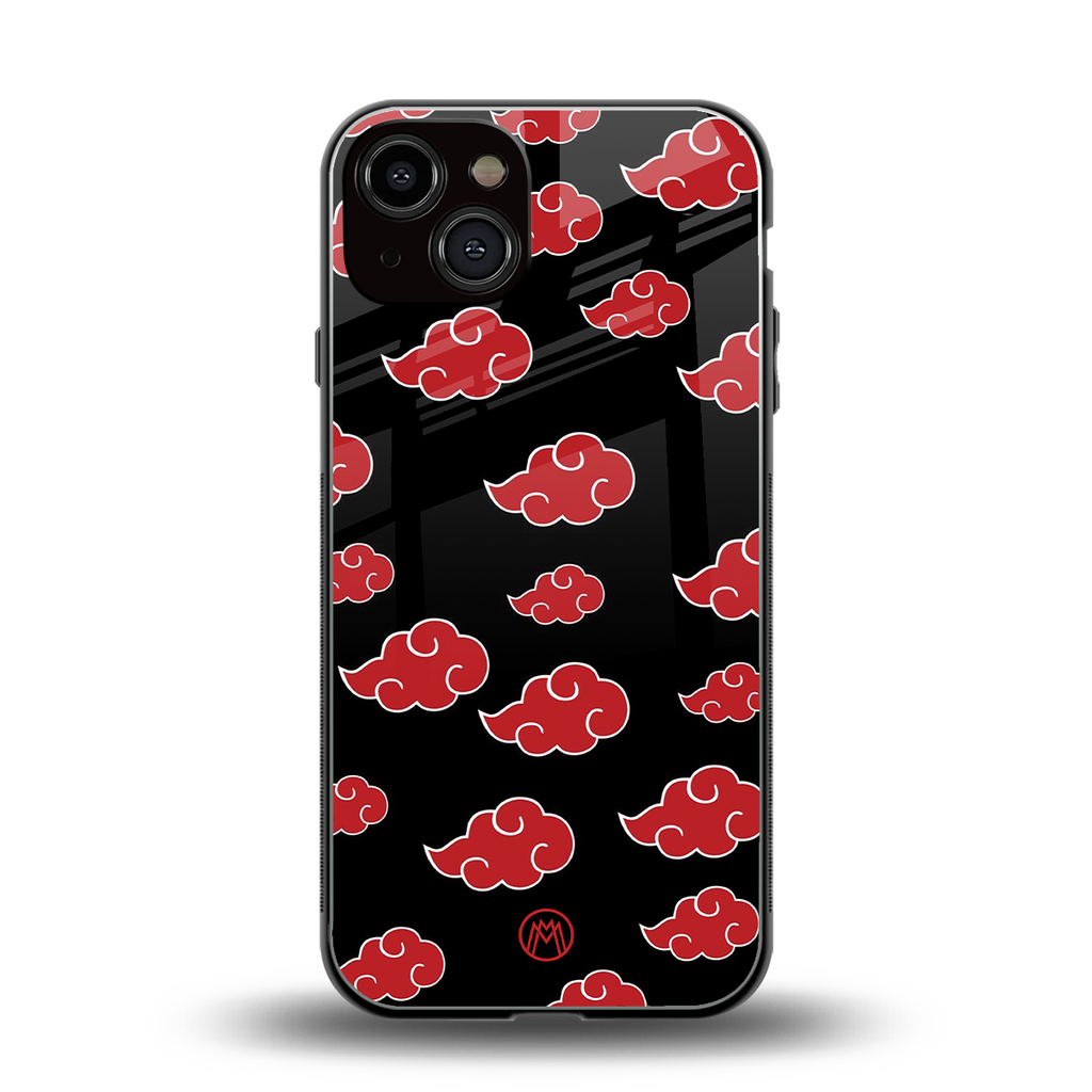 akatsuki naruto anime back phone cover | glass case for iphone 13