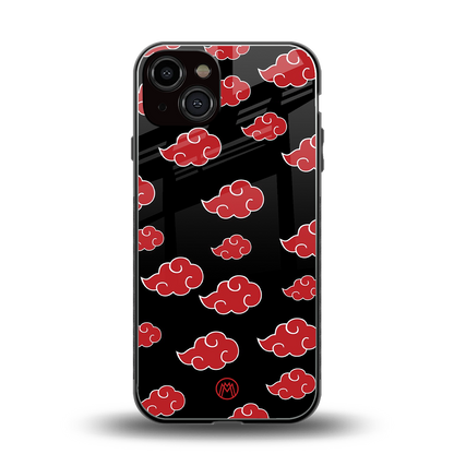 akatsuki naruto anime back phone cover | glass case for iphone 13