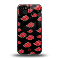 akatsuki naruto anime back phone cover | glass case for iphone 14 plus