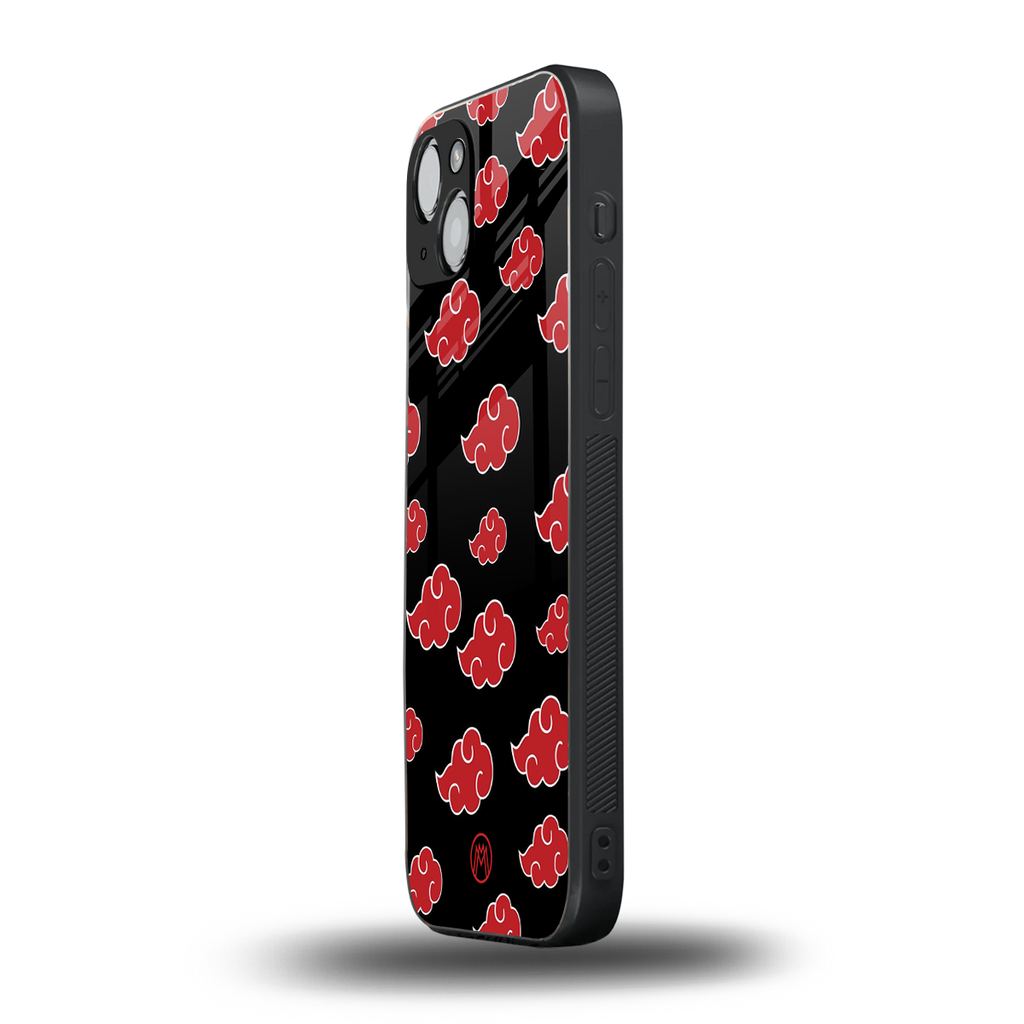 akatsuki naruto anime back phone cover | glass case for iphone 14 plus