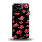 akatsuki naruto anime back phone cover | glass case for iphone 14 pro max
