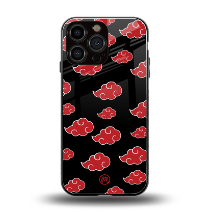 akatsuki naruto anime back phone cover | glass case for iphone 14 pro max