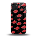 akatsuki naruto anime back phone cover | glass case for iphone 15