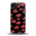 akatsuki naruto anime back phone cover | glass case for iphone 15