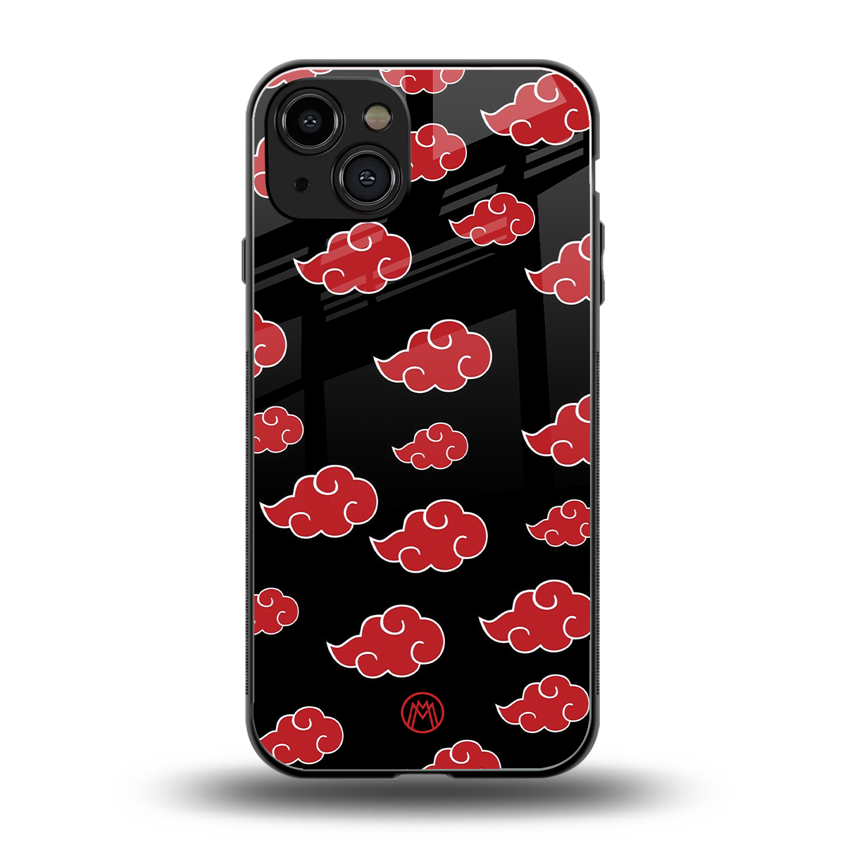 akatsuki naruto anime back phone cover | glass case for iphone 15