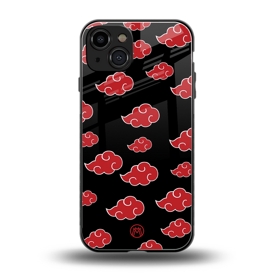 akatsuki naruto anime back phone cover | glass case for iphone 15