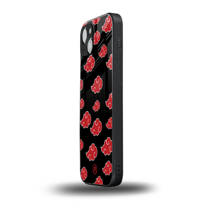 akatsuki naruto anime back phone cover | glass case for iphone 15