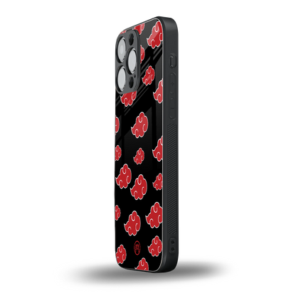 akatsuki naruto anime back phone cover | glass case for iphone 16 pro max