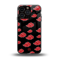 akatsuki naruto anime back phone cover | glass case for iphone 16 pro