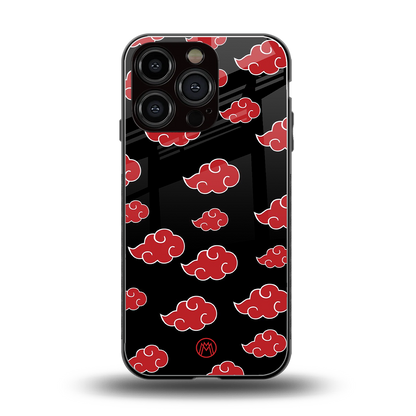 akatsuki naruto anime back phone cover | glass case for iphone 16 pro