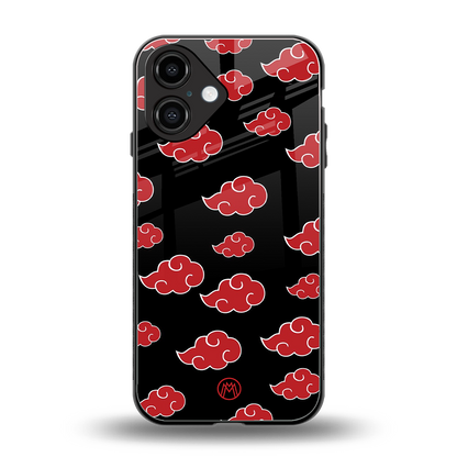 akatsuki naruto anime back phone cover | glass case for iphone 16