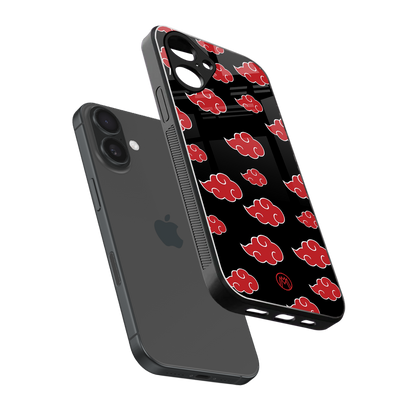 akatsuki naruto anime back phone cover | glass case for iphone 16