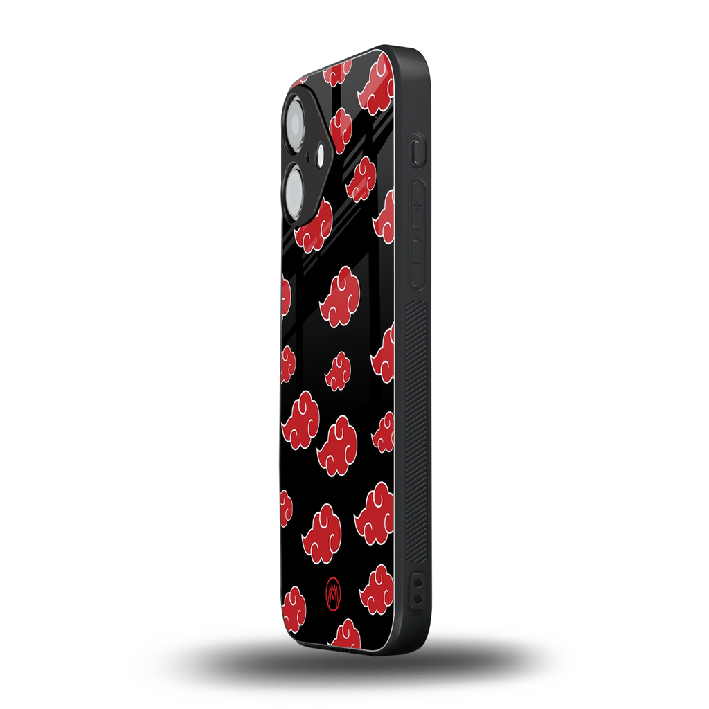 akatsuki naruto anime back phone cover | glass case for iphone 16