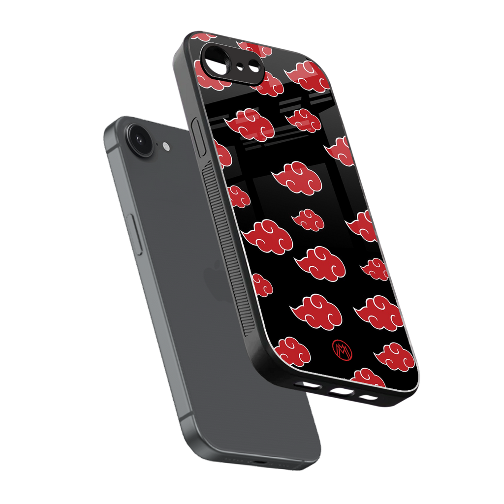 akatsuki naruto anime back phone cover | glass case for iphone 16e