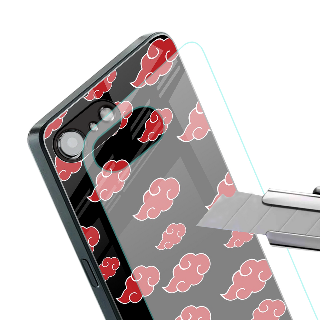 akatsuki naruto anime back phone cover | glass case for iphone 16e