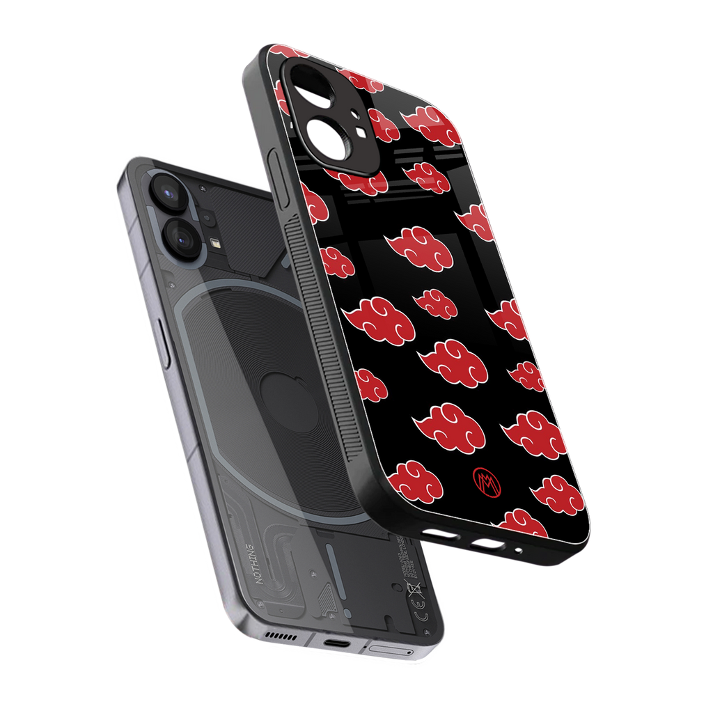 akatsuki naruto anime back phone cover | glass case for nothing phone 1
