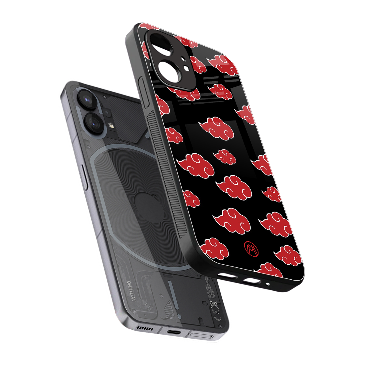 akatsuki naruto anime back phone cover | glass case for nothing phone 1