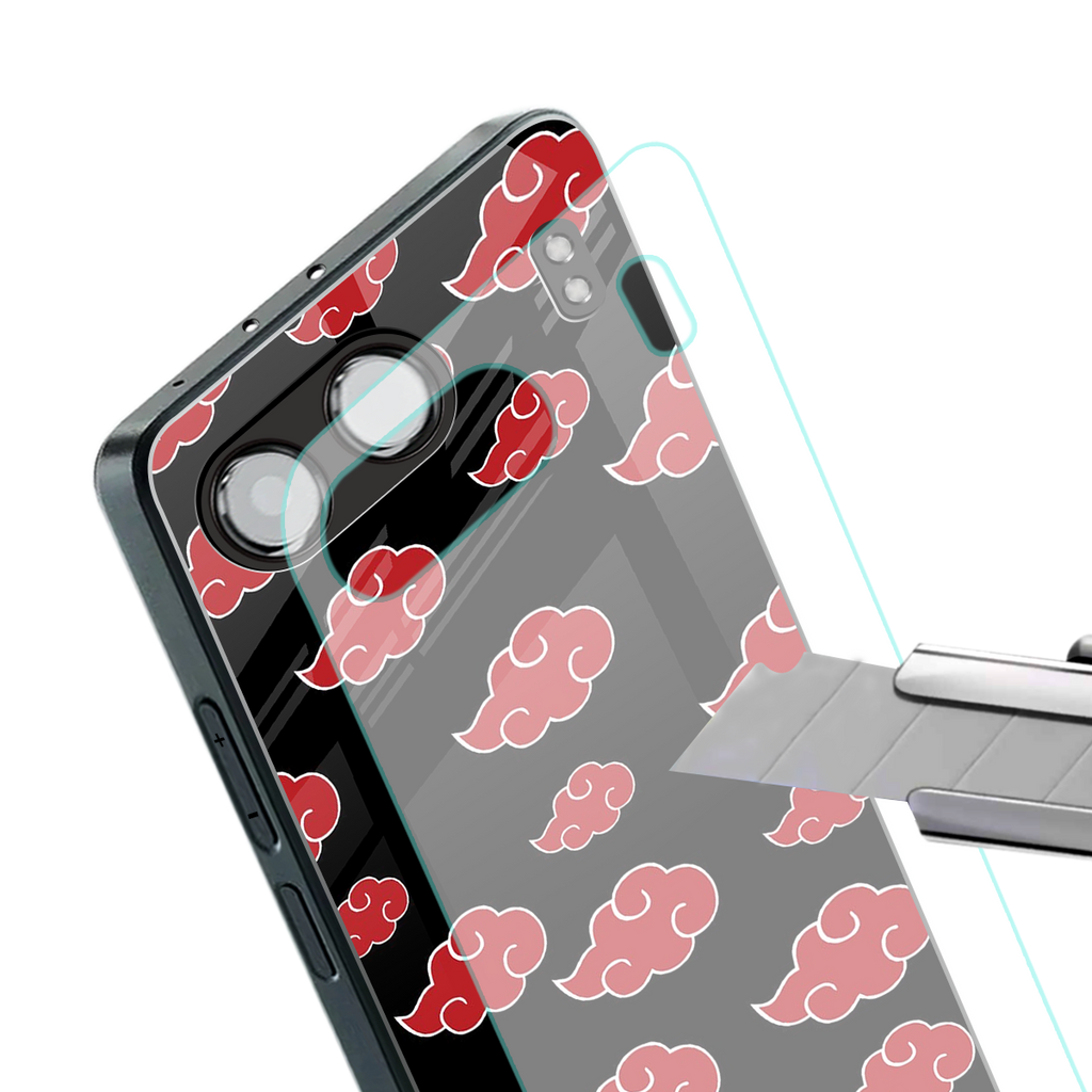 akatsuki naruto anime back phone cover | glass case for oneplus nord 4