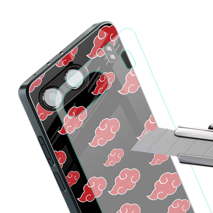akatsuki naruto anime back phone cover | glass case for oneplus nord 4