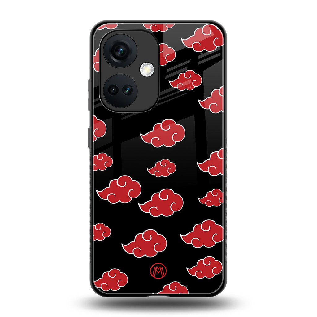 akatsuki naruto anime back phone cover | glass case for oneplus nord ce 3