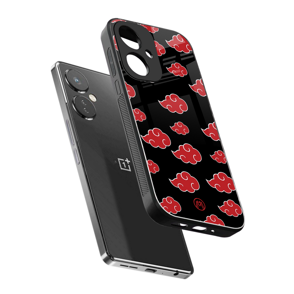 akatsuki naruto anime back phone cover | glass case for oneplus nord ce 3