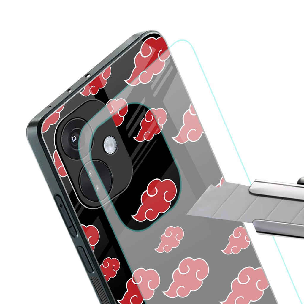 akatsuki naruto anime back phone cover | glass case for oneplus nord ce 3