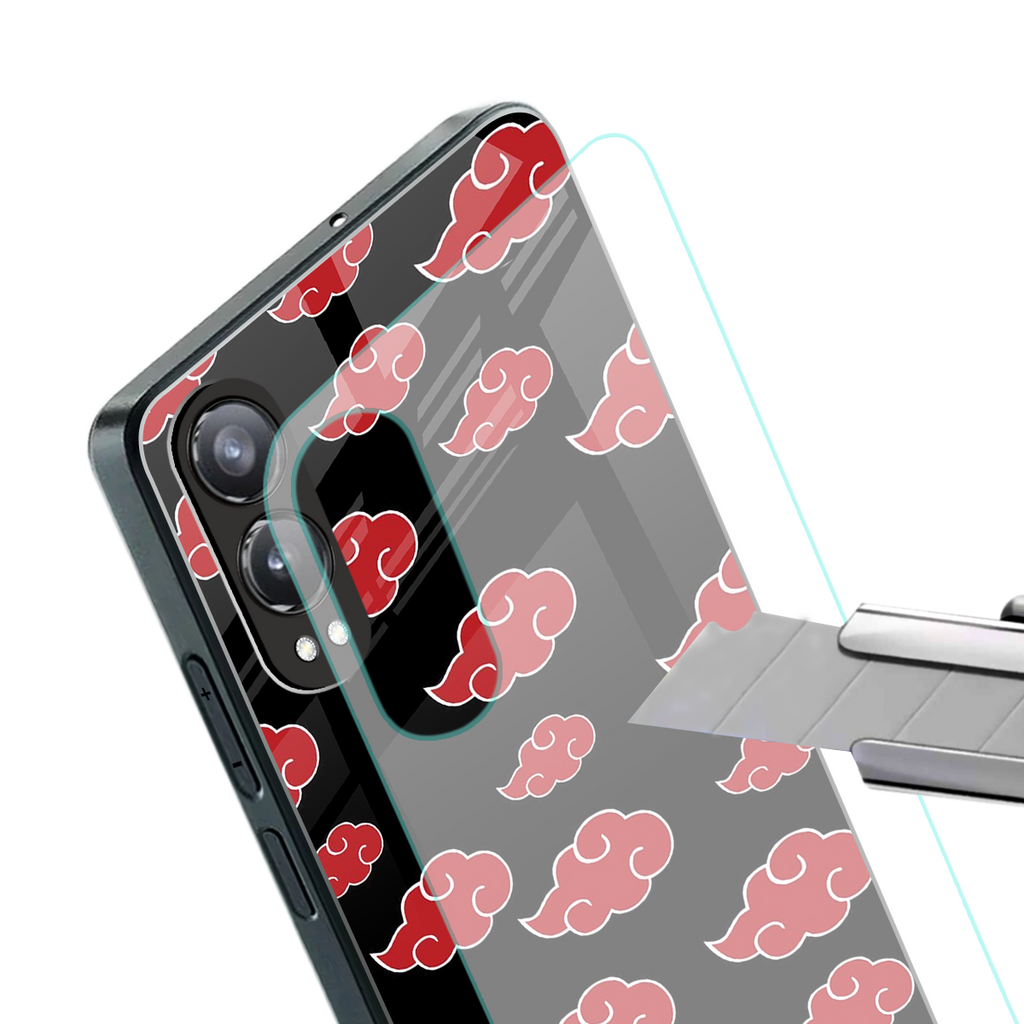 akatsuki naruto anime back phone cover | glass case for oneplus nord ce 4 lite