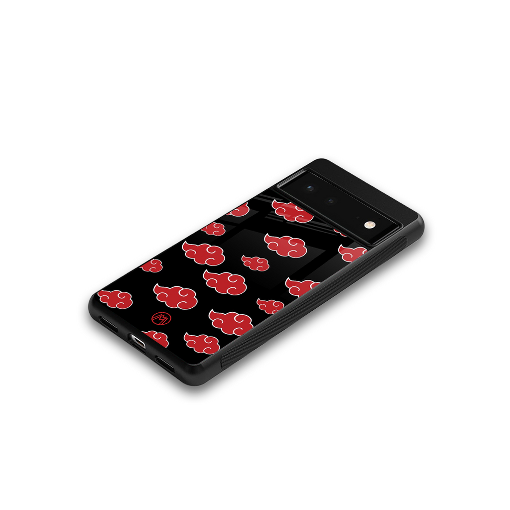 akatsuki naruto anime back phone cover | glass case for google pixel 6