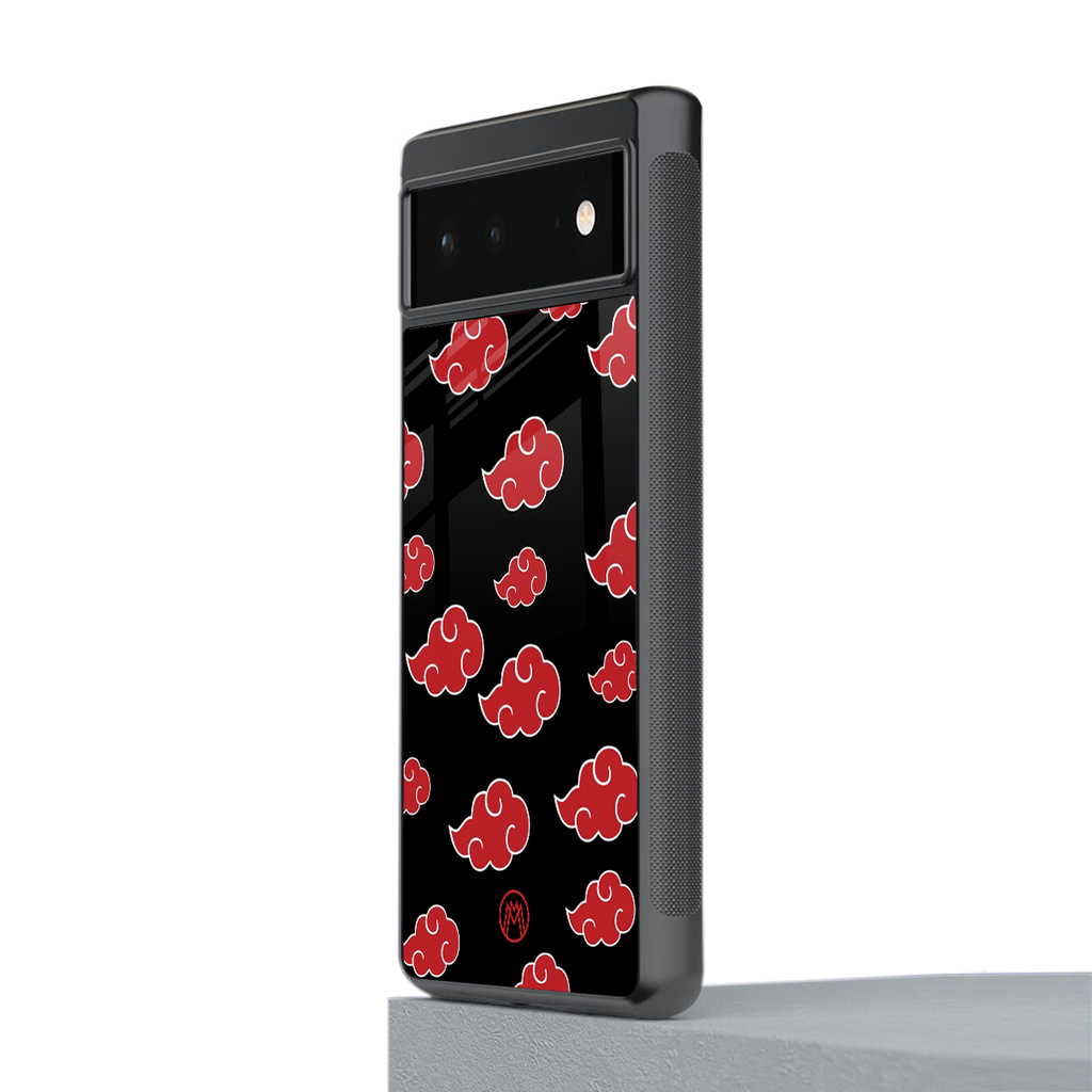 akatsuki naruto anime back phone cover | glass case for google pixel 6
