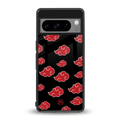 akatsuki naruto anime back phone cover | glass case for google pixel 8 pro