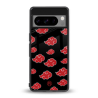 akatsuki naruto anime back phone cover | glass case for google pixel 8 pro