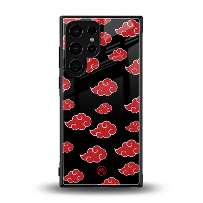 akatsuki naruto anime back phone cover | glass case for samsung galaxy s24 ultra
