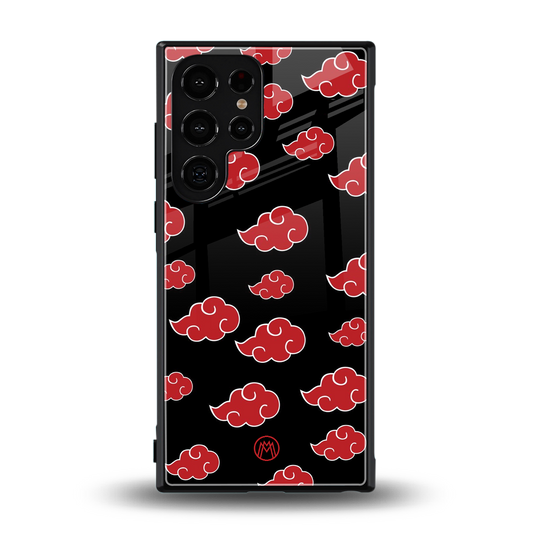 akatsuki naruto anime back phone cover | glass case for samsung galaxy s24 ultra
