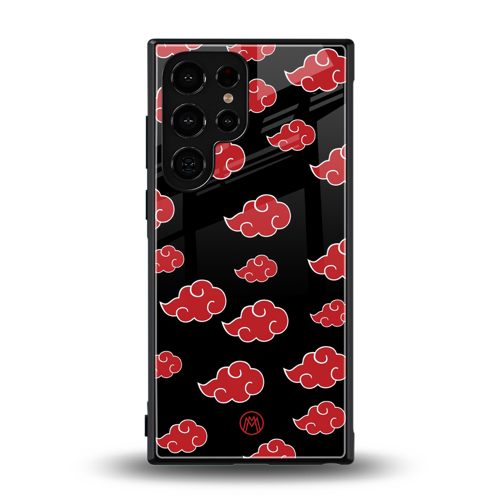 akatsuki naruto anime back phone cover | glass case for samsung galaxy s23 ultra