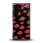 akatsuki naruto anime back phone cover | glass case for samsung galaxy s23 ultra