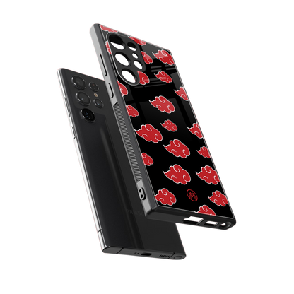 akatsuki naruto anime back phone cover | glass case for samsung galaxy s24 ultra