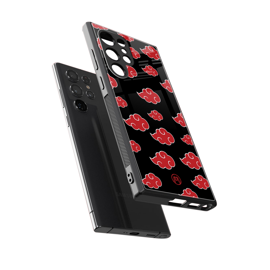 akatsuki naruto anime back phone cover | glass case for samsung galaxy s23 ultra
