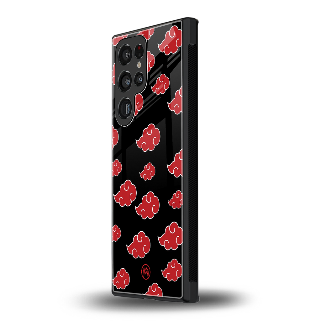akatsuki naruto anime back phone cover | glass case for samsung galaxy s23 ultra